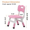 Kids Chairs, 3 Level Height Adjustable Plastic Preschool Chairs, Max Load 180 Lbs, for 2-8 Years Home, School, Indoor/Outdoor - 2 of 4