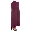 24seven Comfort Apparel Women's Plus Women's Plus Wide-leg Palazzo Pants - 2 of 4