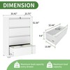 Munora - 5-Drawer Lateral File Cabinet with Lock - Wide Storage for Letter/Legal/A4 Files - White - 3 of 4