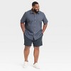 Men's Short Sleeve Poplin Shirt - Goodfellow & Co™ Aqua Blue - 3 of 3