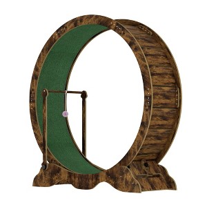 Cat Exercise Wheel for Indoor Cats, 45'' Large Wood Cat Treadmill with Lock & Playing Ball, Cats Wheel Exerciser for Entertainment - 1 of 3