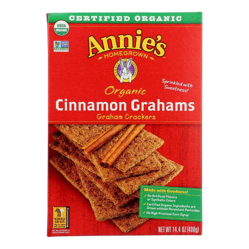 Annie's Organic Cinnamon Graham Crackers - Case of 12/14.4 oz, 2 of 7