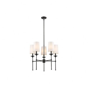 Z-Lite Emily 5 - Light Chandelier in  Matte Black - 1 of 4