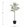 4' Artificial Olive Faux Flower Tree in Pot - Storied Home: Indoor Decorative Plant, No Assembly Required - 3 of 4