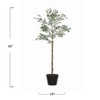 4' Artificial Olive Faux Flower Tree in Pot - Storied Home: Indoor Decorative Plant, No Assembly Required - image 3 of 4