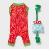 Santa Dog and Cat Pajama - Wondershop™ - 4 of 4