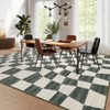 Washable Area Rugs Living Room Rug Modern Geometric Checkered Rug Soft Foldable Area Rug for Bedroom - 2 of 4