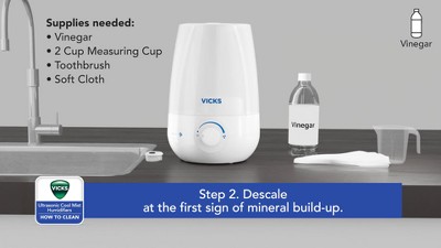 Vicks Filter Free Plus Cool Mist Ultrasonic Humidifier - 1.2gal