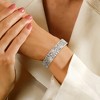 Ross-Simons 1.00 ct. t.w. Diamond Filigree Openwork Bangle Bracelet in Sterling Silver Size 7 - 2 of 3