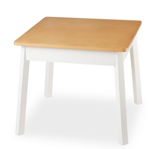 Melissa Doug Wooden Square Table White natural Target