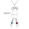 Necklace Charm Holder for Grandma by Ginger Lyne Sterling Silver  Cz - 3 of 3