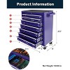 Blue-Purple 7-Drawer Rolling Tool Chest ¨C Modular Tool Cabinet with Brake Casters & Removable Drawers for Factory/Garage Workshop - 2 of 4