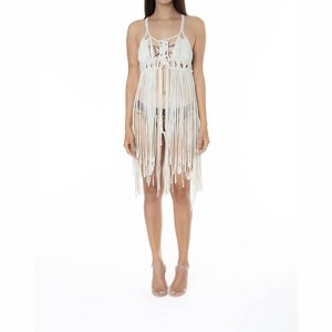 Women's Bella Macrame Cover Up - NHall Resortwear - 1 of 3