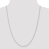 Black Bow Jewelry 1mm 14k White Gold Solid Wheat Chain Necklace - 2 of 4
