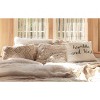20"x20" Oversize Shaggy Faux Fur Family-Friendly Square Throw Pillow Cover Neutral - Lush Décor - 3 of 3