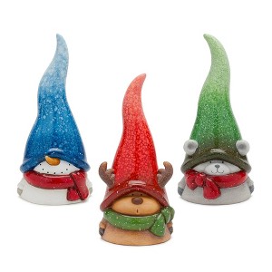 Whimsical Terra Cotta Winter Animal Decor (Set of 3) - 1 of 4