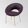 Pincay Modern Glam Velvet Accent Chair - Christopher Knight Home - 2 of 4
