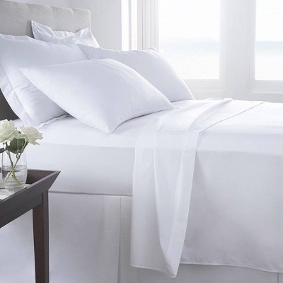 Queen 400 Thread Count Wrinkle Free Cotton Sheet Set Ivory - Purity Home :  Target