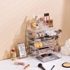 Sorbus 2 Piece Acrylic Makeup and Jewelry Storage Organizer Case (6 Drawers and Lipstick Tray) - 4 of 4
