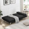 NicBex 66.1 Inch Convertible Folding Futon Sofa Bed with 2 Cup Holders and Stainless Legs for Living Room,Office,Bedroom - 3 of 4