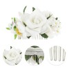 Unique Bargains Women's Simulated Flowers Hair Clip Comb 1 Pc - 3 of 4