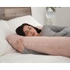PharMeDoc Pregnancy Pillow, U-Shape Full Body Maternity Pillow, Velvet Cover - 4 of 4