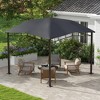 Gsluuk Outsunny 10' x 10' Soft Top Patio Gazebo Outdoor Canopy with Unique Geometric Design Roof - 2 of 4