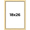 PosterPalooza | Simple Gold Picture Frame - UV Acrylic, Foam Board Backing, Hanging Hardware - 2 of 4