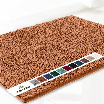 Muddy Mat Highly Absorbent  Soft Chenille Door Mat and Pet Rug Non Slip Thick Washable Area and Bath Mat for Indoor and Outdoor