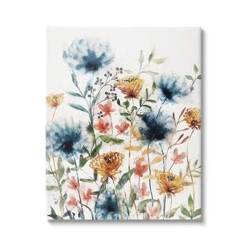 Stupell Industries Mixed Floral Garden Sprouts Canvas Wall Art