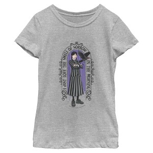 Girls Wednesday Love the Smell of Sorrow T Shirt - 1 of 4