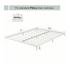 coucheta Metal Bed Frame, Platform Base with Wrought Rod Design,No Box Spring Required,Sturdy Foundation with Under-Bed Storage Space, Easy Assembly - 4 of 4