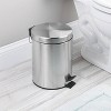 iDESIGN 5L Steel Step Can with Bucket Insert for Bathroom Kitchen Office Brushed - 4 of 4