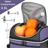 Tirrinia Dual Compartment Classic Molded Lunch Bags Cooler for Adults Kids, Insulated Leakproof Thermal Lunch Box Totes for Lunch Bento - 4 of 4
