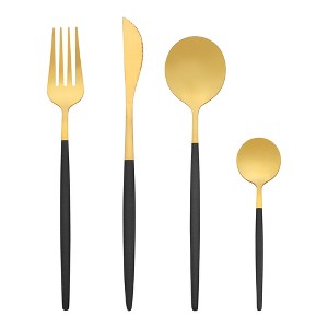 REGALWOVEN Stainless Steel Mirror Polished Durable Rust-Proof Serving Sets 24 Pcs 1 Set - 1 of 4