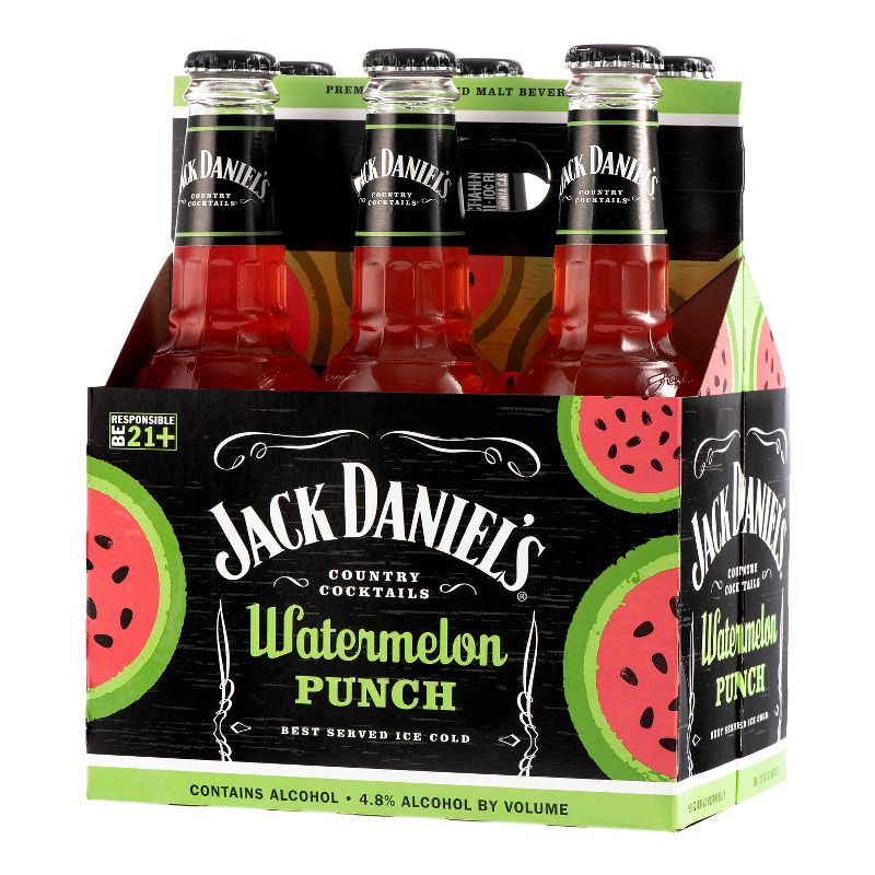 Jack Daniel&#39;s Watermelon Punch Country Cocktails - 6pk/10 fl oz Bottles, 3 of 8