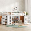 YOOCOZZ Twin Size Loft Bed with Pulling-Out Desk and Storage Drawer - 2 of 4