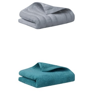 REGALWOVEN Pure Cotton Absorbent Soft Hand Towel Set for Home Decor 13" x 30"/14" x 30" 2 Pcs