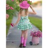 Mint Floral Top and Ruffled Skirt Set Mia Belle Girls - 3 of 4