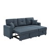 84'' L-Shaped Sectional Sofas Upholstered Sleeper Sofa with Storage Under Chaise and Reversible L/R - 4 of 4