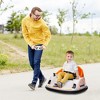 Qaba 12V Electric Ride on Bumper Car for Kids 1.5-5 Years Old, Baby Bumper Car with Remote Control, Orange - 3 of 4