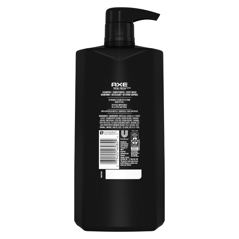 Axe Clean Fresh 3-in-1 Body Wash + Shampoo + Conditioners - 28 fl oz, 4 of 7