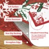 Christmas Area Rugs, Washable Non-Slip Snowflakes Snowscape Carpet, Soft Low Pile Foldable Stain Resistant for Bedroom, Home - 3 of 4