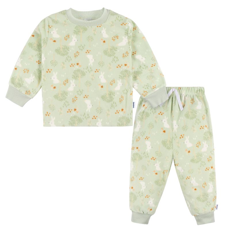Gerber Baby and Toddler Girls' Fleece Pajamas - 2-Piece, 1 of 7