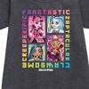 - Mattel - Clawsome, Fangtastic, Creeperific & Zapptacular Graphic Short Sleeve Fleece Dress - 2 of 3