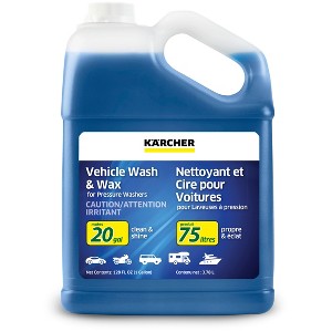 Kärcher 1 Gallon Vehicle Wash & Wax Detergent Pressure Washer Car Wash Soap - 1 of 4