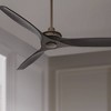 52" Casa Vieja Rustic Farmhouse 3 Blade Indoor Ceiling Fan with Remote Control Oil Rubbed Bronze Matte Black Wood for Living Kitchen Bedroom Family - 2 of 4
