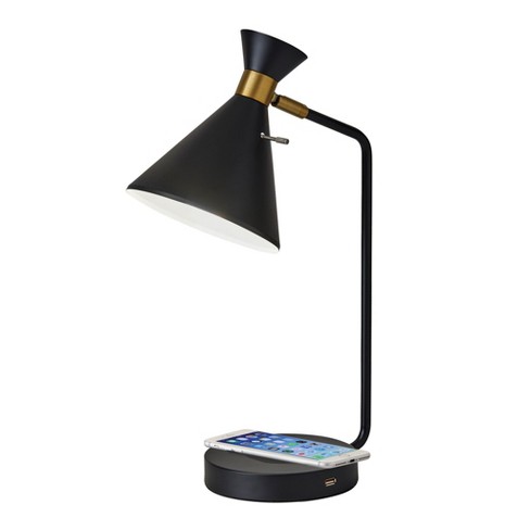 Bedside lamp best sale wireless charger