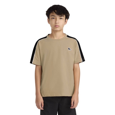Converse Boys' Short Sleeve Hightops Patch Oversized T-Shirt - Tan L