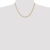 Black Bow Jewelry 3.25mm, 14k Yellow Gold, Diamond Cut Solid Rope Chain Necklace - 2 of 4